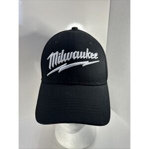 Milwaukee Power Tools Embroidered StrapBack Hat Red Logo‎ Adjustable Cap